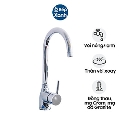 Vòi Rửa Chén Carysil I-2521 - Thân Vòi Xoay 360 Độ - Hàng Chính Hãng