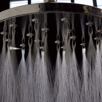 Combo đài sen và tay sen tròn nhựa ABS mạ Chrome cao cấp Eurolife EL-DST 01 (Trắng bạc)