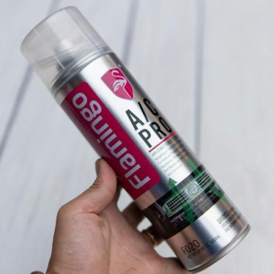 Bọt tẩy vệ sinh khử trùng điều hoà xe hơi, nhà cửa Flamingo F020 xịt khử mùi điều hoà dàn lạnh Freeship