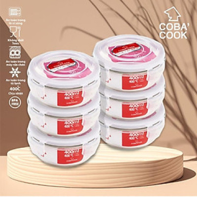 Bộ 6 hộp thủy tinh COBA