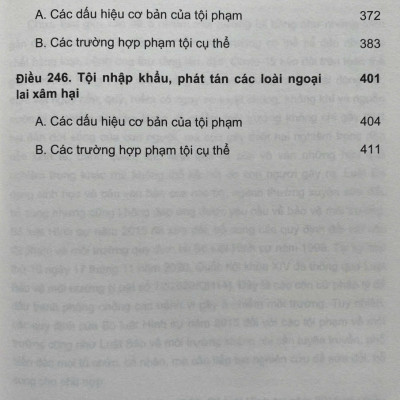 Bình luận Bộ luật hình sự năm 2015- Phần thứ hai Các tội phạm (Chương XIX- Các tội phạm về môi trường)