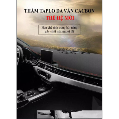 THẢM TAPLO DA VÂN CARBON dành cho xe KIA SELTOS