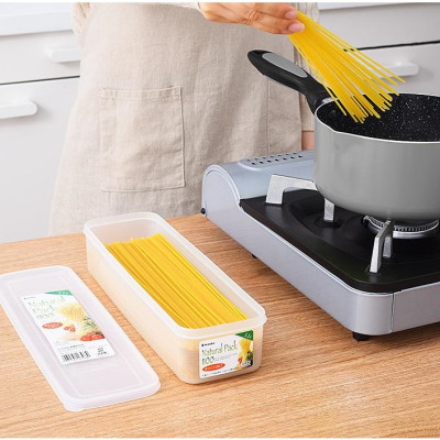 Combo 04 Hộp đựng thực phẩm đa năng Inomata 1100ml, có nắp mềm - Nội địa Nhật Bản