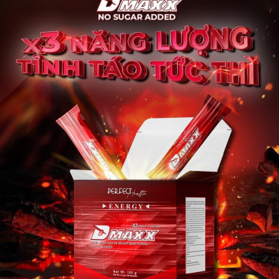DMAXX thức uống bổ sung vitamin năng lượng không đường DAMODE 28 gói dùng thử màu đỏ