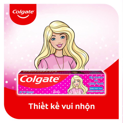 Kem Đánh Răng Colgate Trẻ em Barbie Hương Dâu 40G