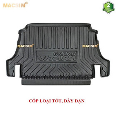 Thảm lót cốp Suzuki Vitara 2003- 2016 (qd) nhãn hiệu Macsim chất liệu tpv cao cấp màu đen