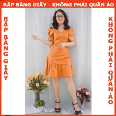 Rập giấy A đầm tay phồng xếp ly 1 bên mã 1284 (BẢN VẼ)