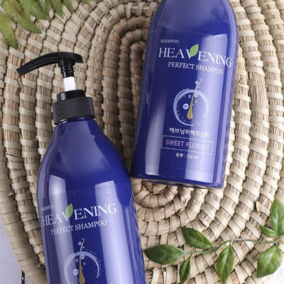 Combo 1 sữa tắm dưỡng ẩm, làm trắng da 750ml + 1 dầu gội dưỡng chất suôn mượt 750ml Heavening - nhập khẩu Hàn Quốc