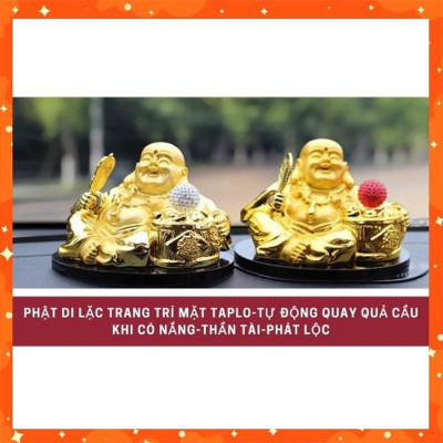 Tượng phật di lặc để taplo kiêm nước hoa ô tô xe hơi cao cấp khử mùi chống say xe cầu an lành hạnh phúc
