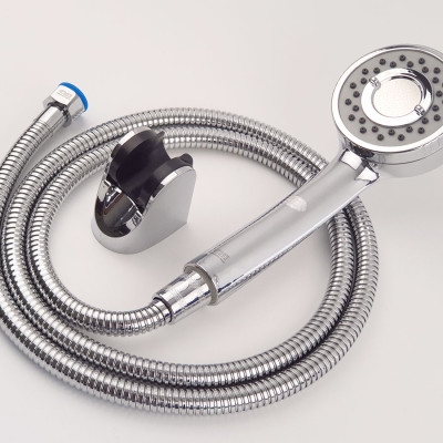 Bộ tay dây sen siêu tăng áp 3 chế độ phun nước Eurolife EL-106SH-N (Trắng bạc)