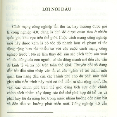 Công Nghiệp 4.0 Ở Liên Minh Châu Âu Và Một Số Nước Thành Viên (Sách chuyên khảo)