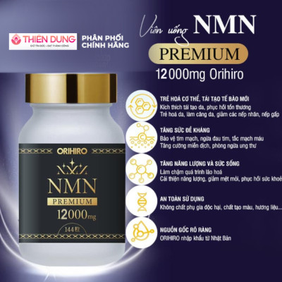 Viên Uống Trẻ Hoá Và Chăm Sóc Sức Khoẻ Toàn Diện NMN 12000 Premium 60 Viên