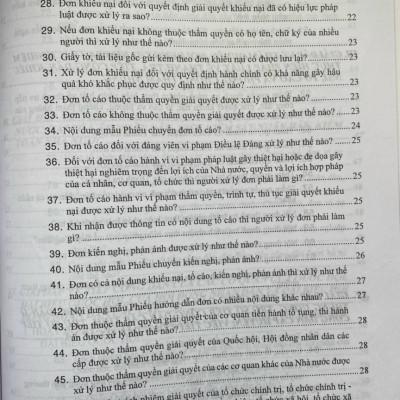 Cẩm Nang Nghiệp Vụ Công Tác Thanh Tra - Giải Đáp Một Số Tình Huống Thường Gặp và Quy Tắc Ứng Xử Của Cán Bộ, Công Chức, Viên Chức Trong Ngành Thanh Tra Và Cán Bộ, Công Chức Làm Công Tác Tiếp Công Dân