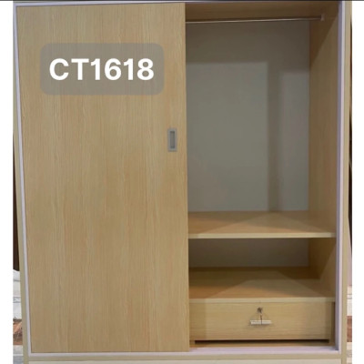 Tủ quần áo nhựa cánh lùa ngăn kéo trong ĐV Tundo 164 x 185 x 50 cm nhiều màu lựa chọn