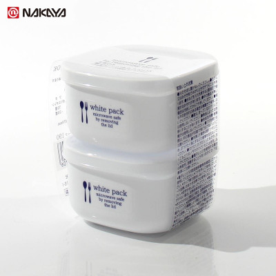 Set 02 hộp đựng thực vuông White Pack 190ml - Hàng nội địa Nhật Bản nhập khẩu chính hãng