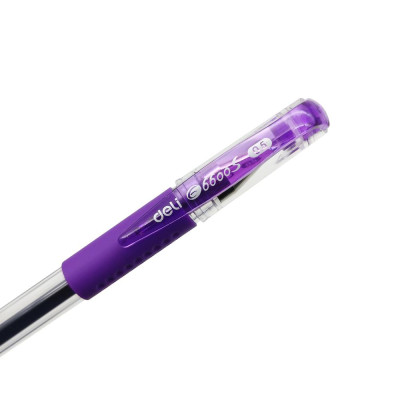 Bút Gel 0.5 mm - Deli C6600S-TI - Mực Tím
