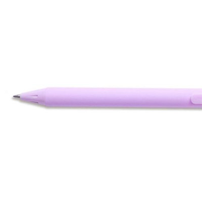Bút Gel Bấm 0.6 mm Màu Pastel Pazto - Flexoffice FO-GELB039 - Thân Bút Tím - Mực Xanh