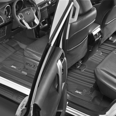 Thảm lót sàn xe ô tô TOYOTA NEW CAMRY 2018- 2022+ Nhãn hiệu Macsim 3W chất liệu nhựa TPE đúc khuôn cao cấp màu đen màu be