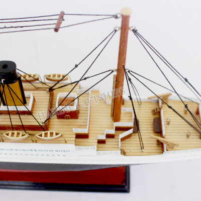 Mô hình thuyền gỗ trang trí Titanic cao cấp 60cm có điện