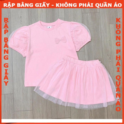 Rập giấy bộ váy bé gái R489