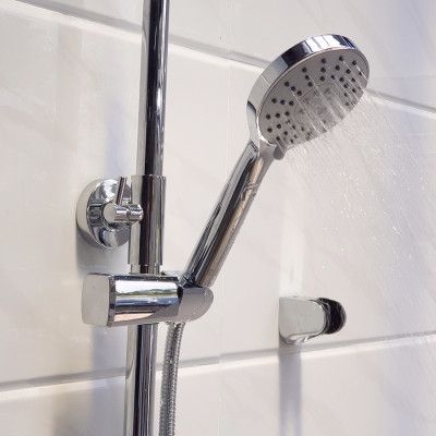 Cây sen nóng lạnh Đồng mạ Chrome Eurolife EL-S922 (Trắng bạc).