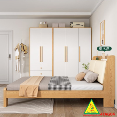 Tủ quần áo gỗ MDF 4TAG04 - Nội thất lắp ráp Viễn Đông ADV
