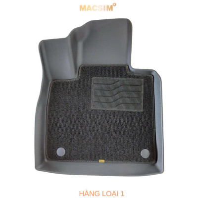 Thảm lót sàn 2 lớp sd3 Hyundai Santafe 2019- 2024 Nhãn hiệu Macsim (Giảm giá nhưng chất lượng không giảm)