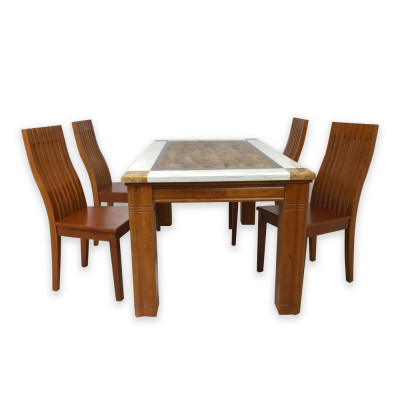 [Trả góp 0%] Bàn ăn Click mặt đá IBIE nhiều tùy chọn