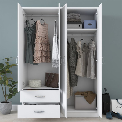 Tủ quần áo gia đình gỗ công nghiệp thiết kế đa dạng SMLIFE Corrieo