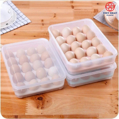Hộp đựng trứng 24 quả Việt Nhật (6786) trong suốt gọn nhẹ giúp cố định những quả trứng nằm yên một vị trí, bảo quản trứng