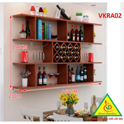 Kệ trang trí treo tường VKRA02A - Nội thất lắp ráp