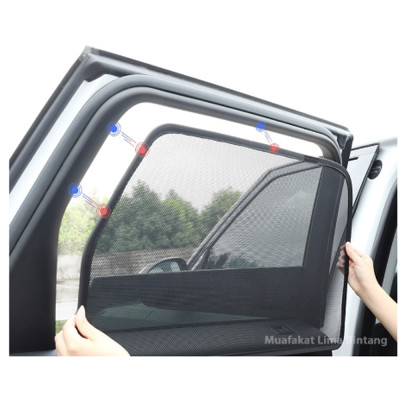 Rèm Che Nắn xe Vinfast Fadil loại 2 Rèm Chắn Nắng Nam Châm Cho Xe ô tô, Bộ 4 Tấm, có nam châm