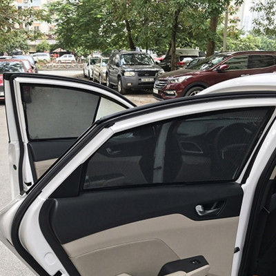 Bộ rèm chắn nắng theo xe HUYNDAI ACCENT 2022 vải lưới gắn nam châm hút