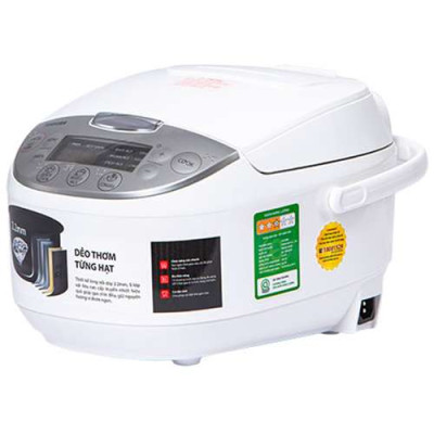 Nồi cơm điện tử Toshiba RC-10DH2PV(W) - 1.0L - Lòng nồi dày 2.2mm, chống dính - Hàng chính hãng, bảo hành 12 tháng