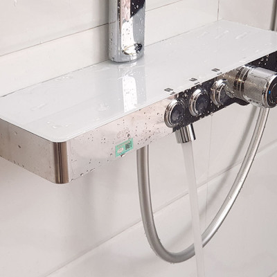 Sen bộ tắm đứng nóng lạnh Eurolife EL-SC907 (Trắng bạc)