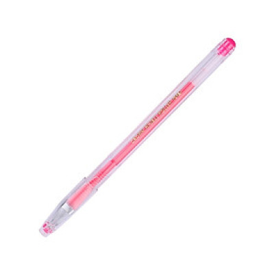 Bút Gel Dạ Quang Crown HJR-500H - Mực Hồng