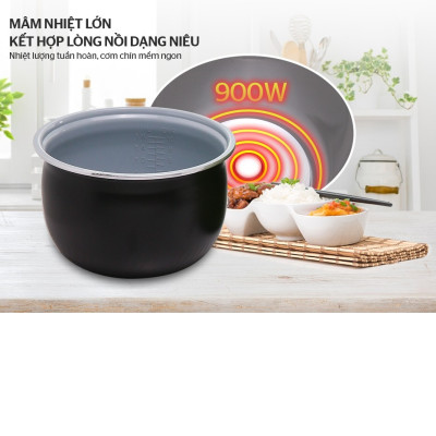 Nồi Cơm Điện 1.8L Sunhouse MaMa SHD8665 - Màu Ngẫu Nhiên - Hàng Chính Hãng
