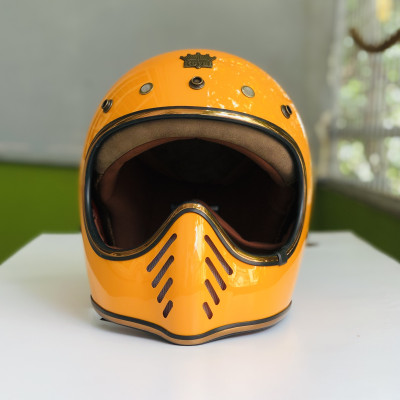 Nón bảo hiểm fullface ROYAL H1 vàng nghệ bóng