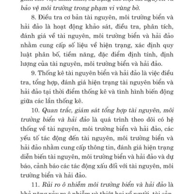 Luật tài nguyên, môi trường biển và hải đảo năm 2015 (sửa đổi, bổ sung năm 2018, 2023)