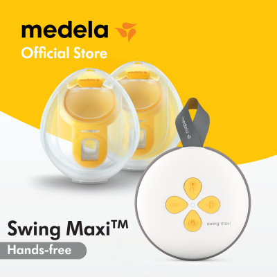 Máy hút sữa điện đôi Medela Swing Maxi Hands Free | Có pin sạc tích hợp, chân sạc USB-C, kết nối Bluetooth, hệ thống khép kín