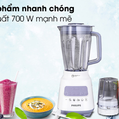 Máy xay sinh tố Philips HR2221/00 (700W) - Hàng Chính Hãng