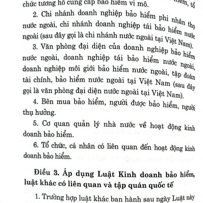 Luật Kinh doanh bảo hiểm