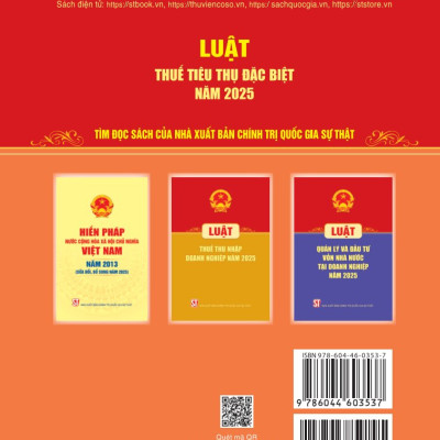 Luật thuế tiêu thụ đặc biệt năm 2025