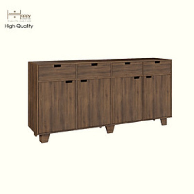 HAPPY FURNITURE , ALVA - Tủ lưu trữ 4 cửa mở 4 ngăn kéo , TCM_214 , 180cm x 40cm x 86cm DxRxC