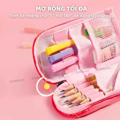 Hộp túi đựng bút cho bé mideer Artist Reversible Twins Pen Pouch, Đồ dùng học tập cho bé