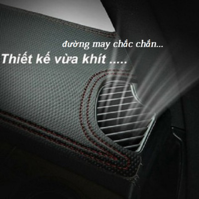 Thảm Taplo Xe Toyota Avanza 2022 loại da dày cao cấp 3 lớp chống trượt Da Carbon đen