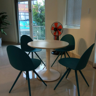 Ghế ăn cao cấp Camel -S5 chân chụm màu xanh sang trọng hoặc đen tiêu chuẩn Châu Âu – Italy