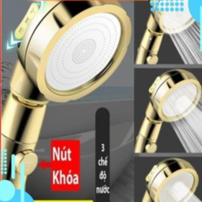[SKM] Đầu vòi sen lọc nước áp suất cao có thể tháo rời 360 độ vàng bạc 206782 GOLD-206783 BẠC 