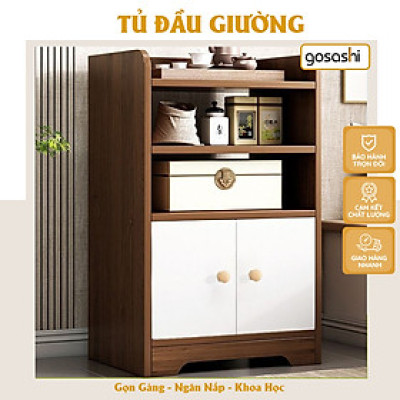 Tủ Đầu Giường Gỗ MDF Đa Năng Tab Kệ Mini Có Hộc Tủ, Dùng Cho Phòng Ngủ Phòng Khách