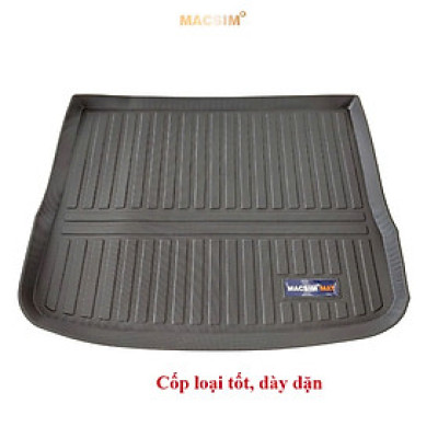Thảm lót cốp(hn) xe ô tô VOLKSWAGEN TIGUAN (2013-2016) nhãn hiệu Macsim chất liệu TPV cao cấp màu đen(101)